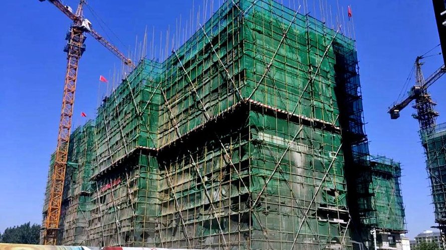 天地新城三期2019年5月工程进度(建至地上7层)