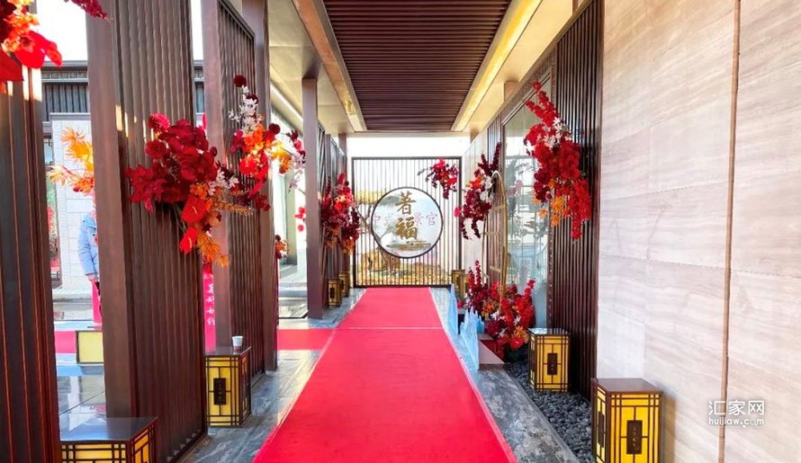 上河天著交房现场售楼处走廊(2021-12-28)