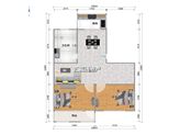 联合二号院两室两厅一卫建面85㎡
