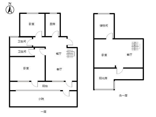 香邑溪谷玫瑰园3室3厅2卫户型图