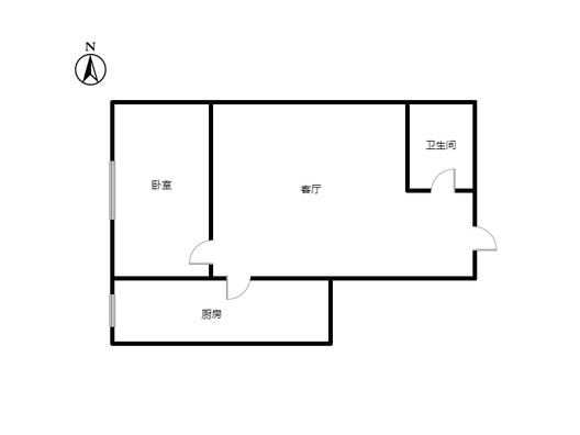 名流家和1室1厅1卫户型图