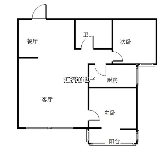宏远裕隆2室2厅1卫户型图