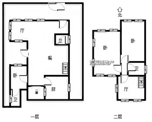 西京都高尔夫别墅4室2厅4卫户型图