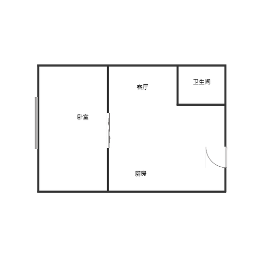 九里京城0室1厅1卫户型图