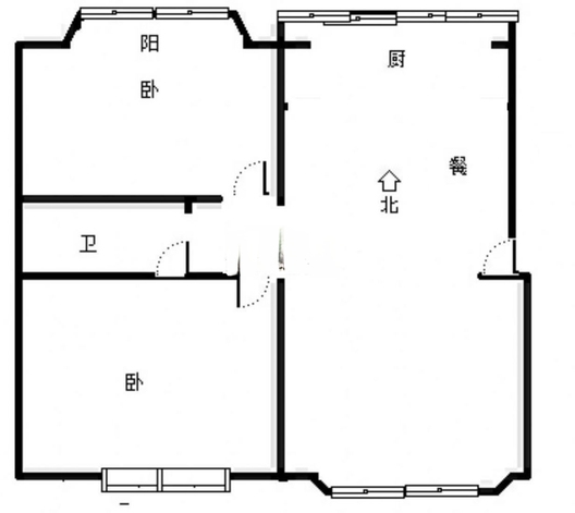 惠友康庭2室3厅1卫户型图