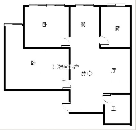 弘德缘（豪门庄园三期）2室2厅1卫户型图