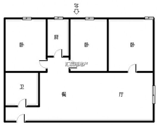 弘德缘（豪门庄园三期）3室2厅1卫户型图