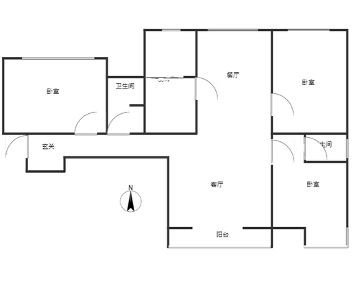 金品时代3室2厅2卫户型图