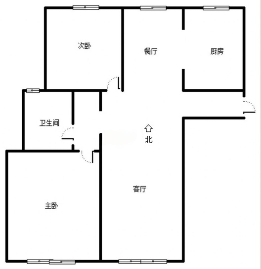 三利中和城二期东区(C区）2室2厅1卫户型图