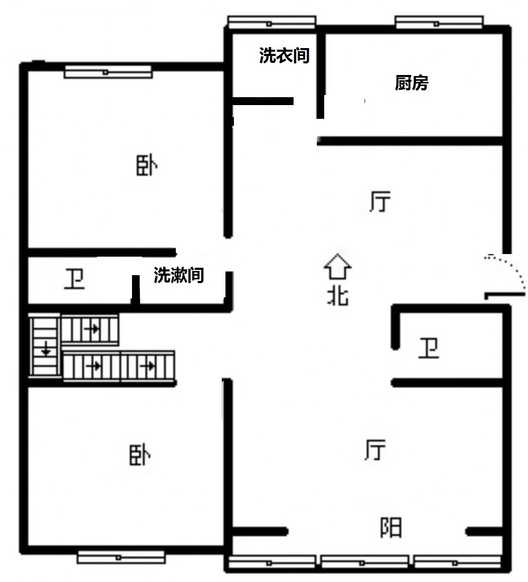 军怡家园4室4厅3卫户型图