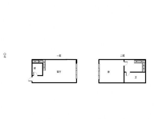 金街公寓1室1厅1卫户型图