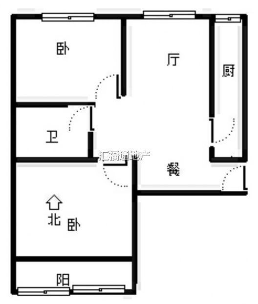 公园壹号2室2厅1卫户型图