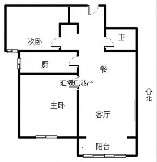 K2狮子城2室2厅1卫户型图