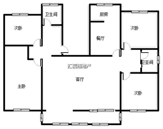 康隆小区4室2厅2卫户型图