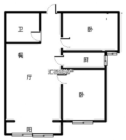 K2狮子城2室2厅1卫户型图