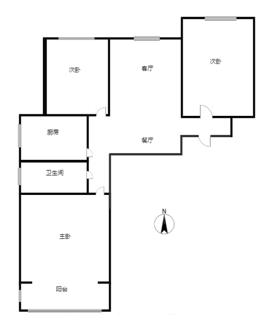 香港豪庭3室2厅1卫户型图