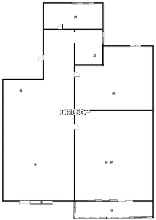 和谐佳居2室2厅1卫户型图