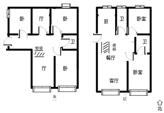 K2狮子城5室3厅3卫户型图
