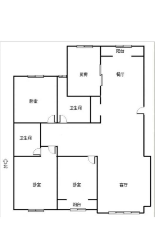 嵘御航城3室2厅2卫户型图