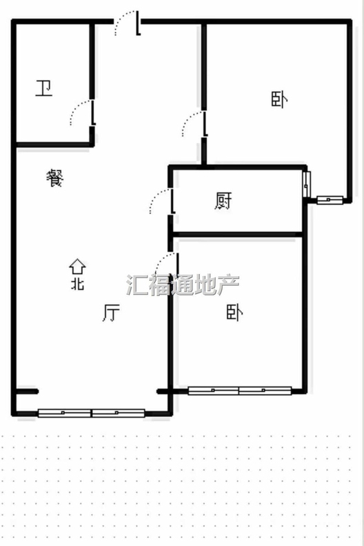 香邑溪谷一期2室2厅1卫户型图