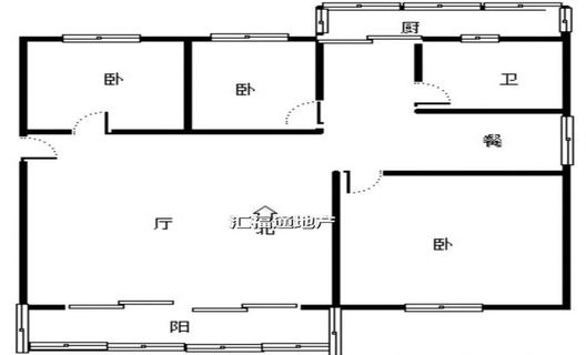 光明小区3室2厅1卫户型图