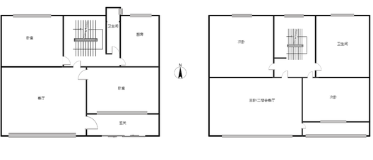 紫荆小区5室2厅2卫户型图