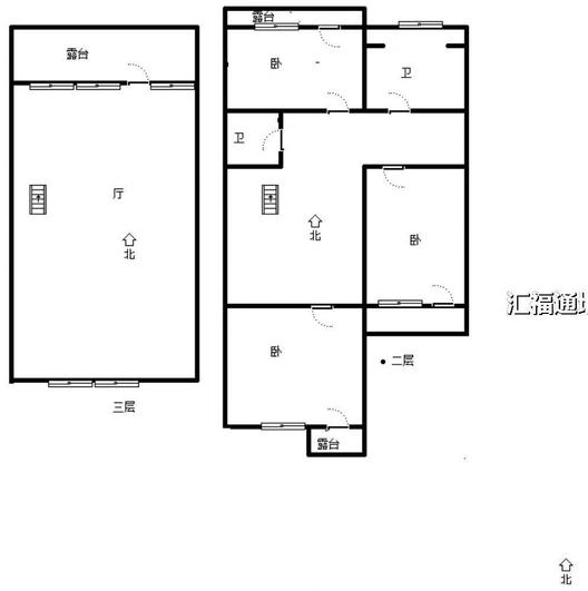 K2狮子城4室3厅3卫户型图