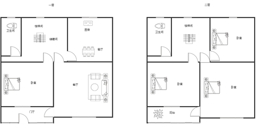 兴泰花园4室2厅2卫户型图