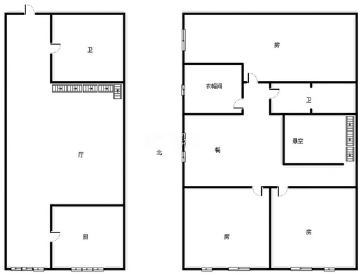 惠友钻石广场（AB座）4室3厅2卫户型图