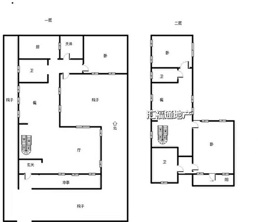 西京都高尔夫别墅4室3厅4卫户型图