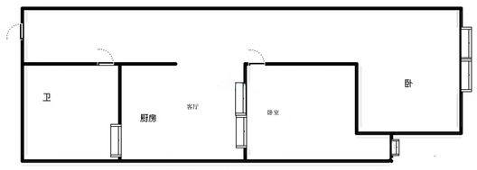 弘德缘（豪门庄园三期）2室1厅1卫户型图