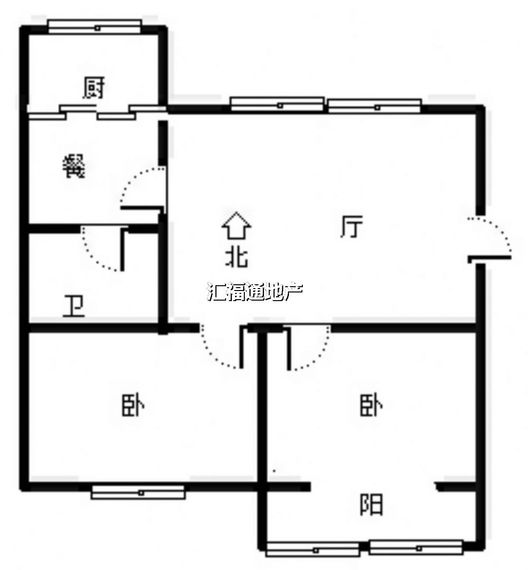 世纪嘉园2室2厅1卫户型图