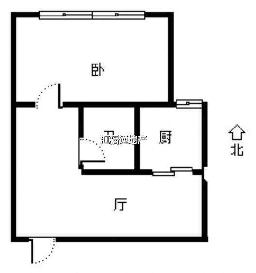 公园壹号1室1厅1卫户型图