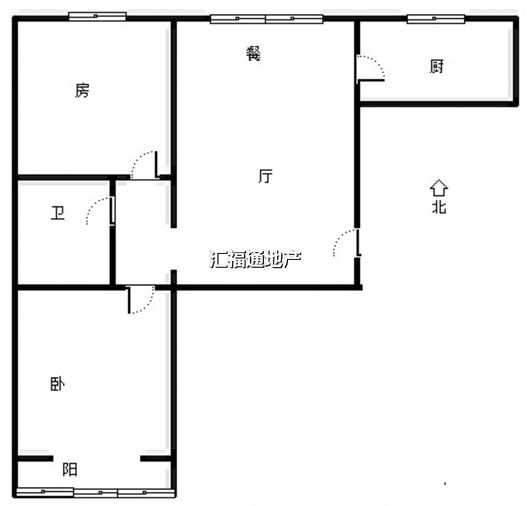 双馨佳园2室2厅1卫户型图