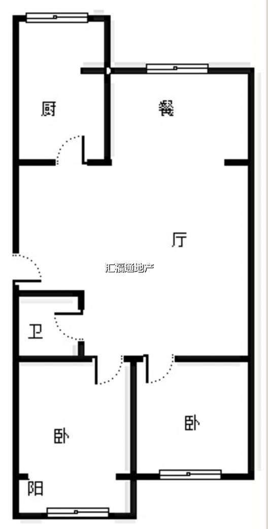 仁和小区2室2厅1卫户型图