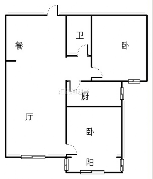 宏远裕隆2室2厅1卫户型图