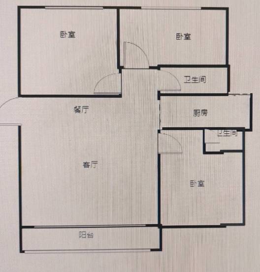 燕赵花园3室2厅1卫户型图