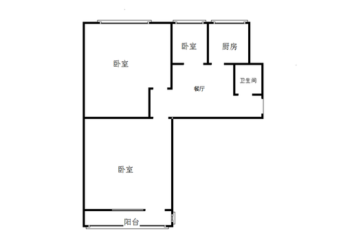 仁和小区3室1厅1卫户型图