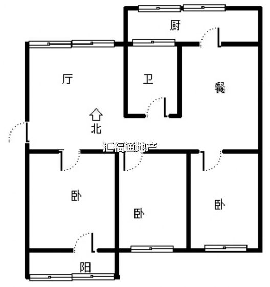 质检站家属院3室2厅1卫户型图