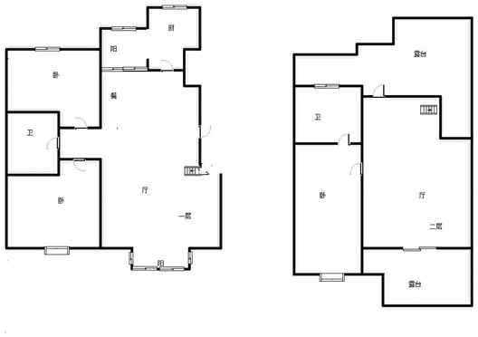 嵘御航城3室2厅2卫户型图