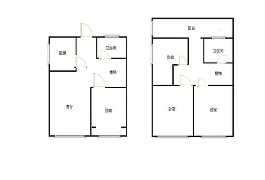 鹏渤印象城·牛津花园4室2厅2卫户型图