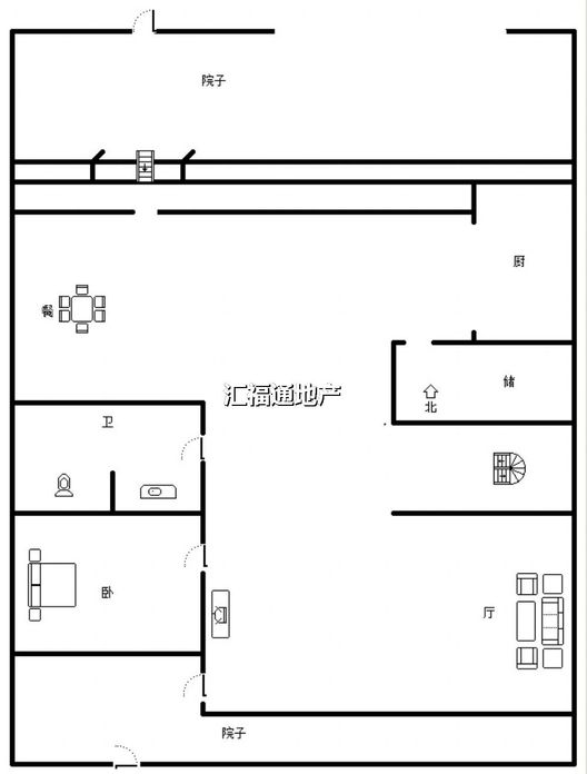 农大人才家园4室3厅3卫户型图