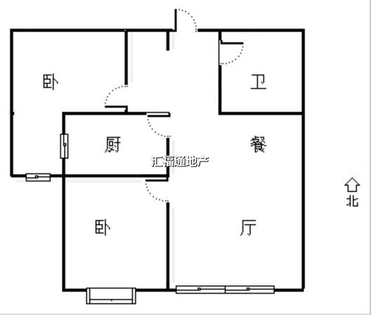 香邑溪谷一期2室2厅1卫户型图