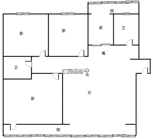 怡安小区3室2厅1卫户型图
