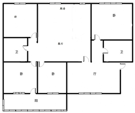 怡海嘉园4室2厅2卫户型图