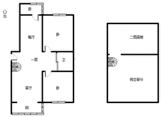 水乡园3室2厅1卫户型图