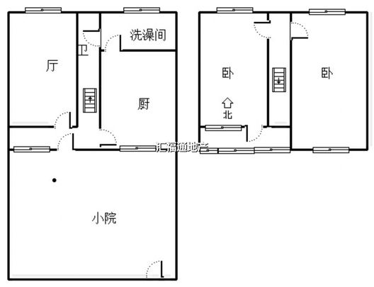 方泽小区2室1厅1卫户型图