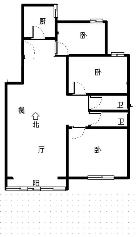 汇元四季橙3室2厅2卫户型图