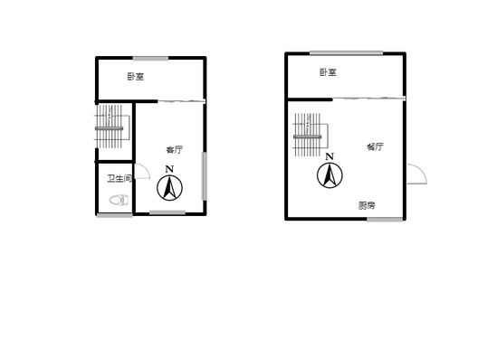 方泽小区2室2厅1卫户型图