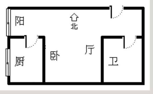 强舜铭城1室1厅1卫户型图